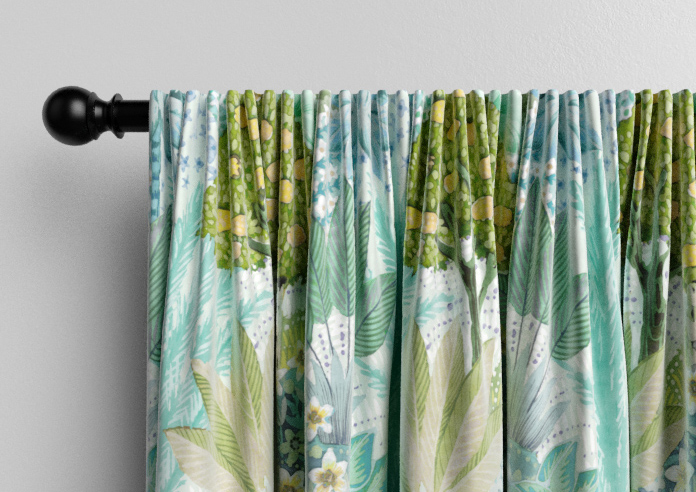 Kolkata Velvet, Spring Mist - Made to Measure Curtain - Image 9